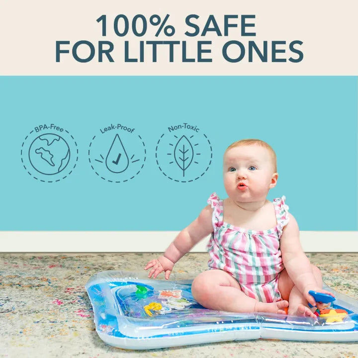 Baby Water Play Mat | Inflatable Tummy Time Sensory Activity Mat